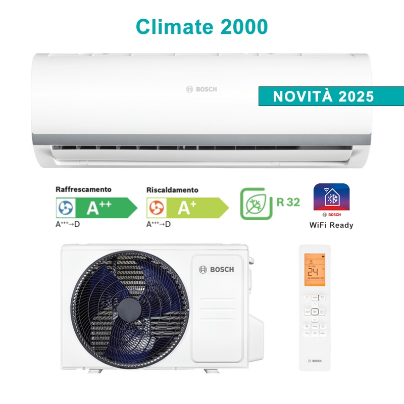 Bosch Climate 2000 CL2000 Set 35 WE Climatizzatore Condizionatore Monosplit 12000BTu 3
