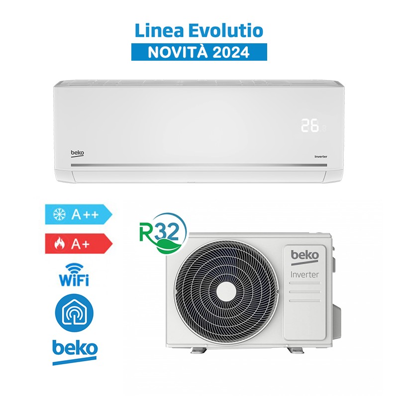 Beko BEHPG090 + BEHPG091 Condizionatore Climatizzatore 9000Btu A++/A+ 2
